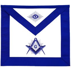 Master Mason Blue Lodge Apron - Royal Blue