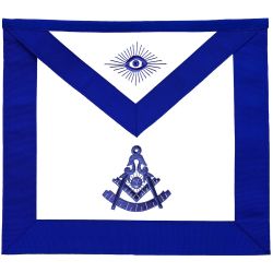 Past Master Blue Lodge Apron - Royal Blue