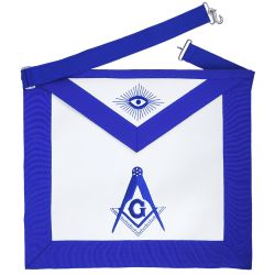 Master Mason Blue Lodge Apron - Royal Blue