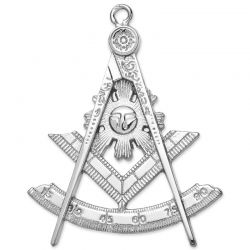 Past Master Blue Lodge Collar Jewel - Silver Plated